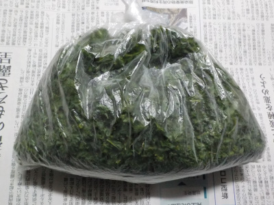 手作り冷凍パセリはちぎるだけで簡単